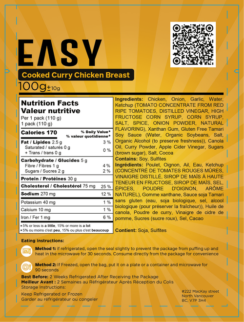 EASY Cooked Curry Chicken Breast 